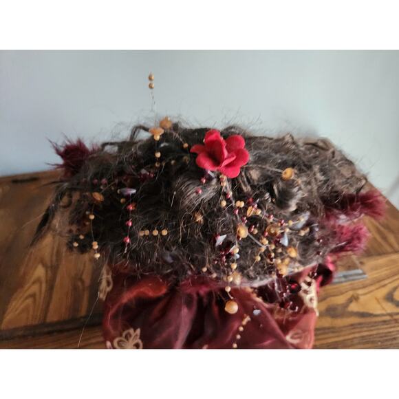 Vtg 90's Shelf Sitter Fairy Porcelain Doll W/Wings 12"T - Picture 6 of 8